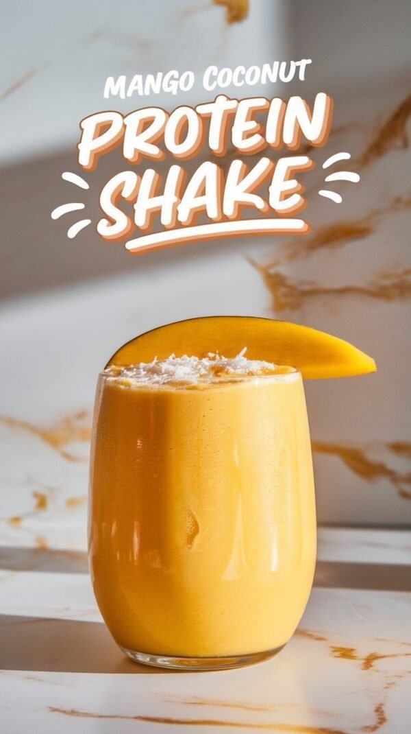 Tropical Coconut Mango Protein Smoothie