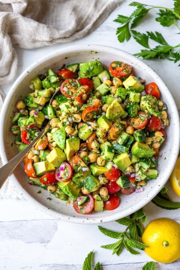 Avocado Chickpea Salad